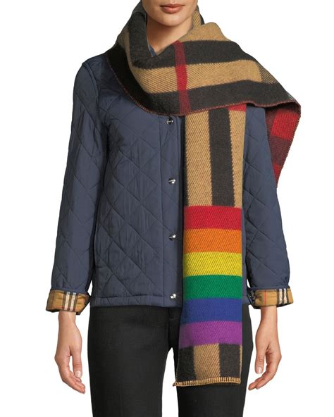 burberry rainbow shawl|burberry scarf for women.